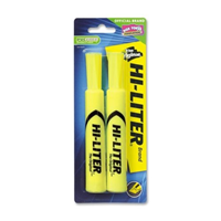 Hiliter Avery Desk Style 2/Pk Yellow