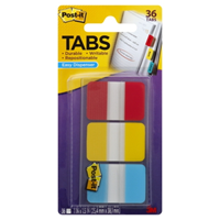 DURABLE FILING TABS ASST 1X1.5in 3Pk