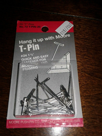 Moore T-Pin Hanging Pins