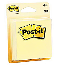 STICKY NOTES 3x3" 4/PK