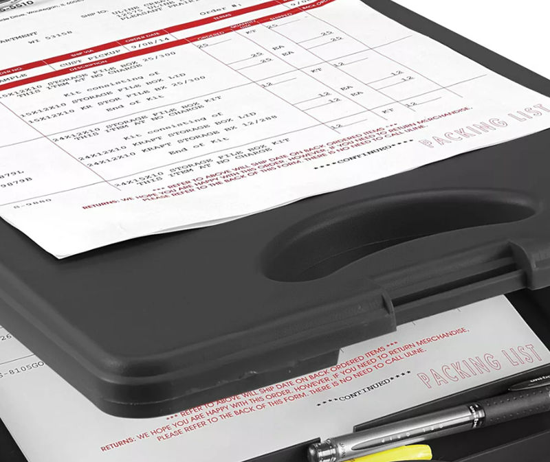 Clipboard Uline Storage Black Valencia College Campus Store