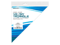 Ruler C2f Triangle 6" Clear 45 Degree