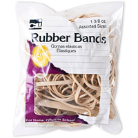 RUBBER BANDS NATURAL ASST 1Pk