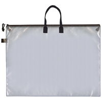 15X18 Mesh Art Bag With Zipper And Handle - Clear