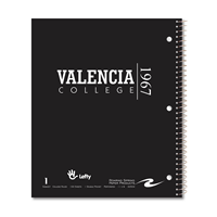 Valencia College Imprinted Lefty Notebook - 1 Subject
