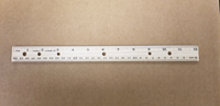 Natural 12In Wood Ruler