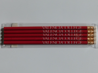Round Pencil W/ Valencia College Logo 5/Pk