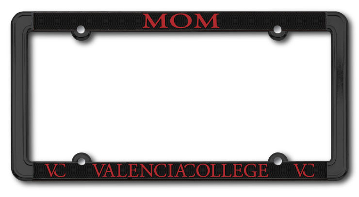 Valencia College Mom License Plate Frame