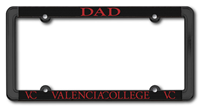 Valencia College Dad License Plate Frame
