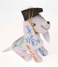 Halo Graduation Autograph Dog W/Mini Sharpie