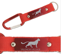 Valencia College Puma Keychain Red