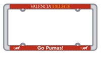 Valencia College Go Pumas License Plate Frame