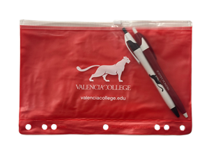 Valencia College Red Mascot Pencil Pouch