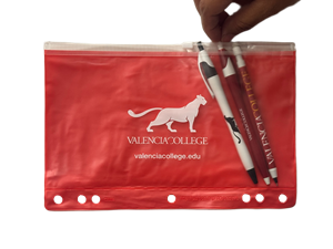 Valencia College Red Mascot Pencil Pouch