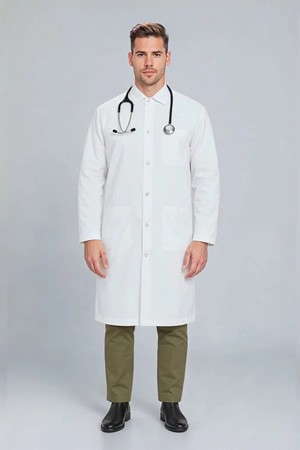 Snap Button Unisex Lab Coat