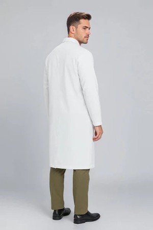 Snap Button Unisex Lab Coat