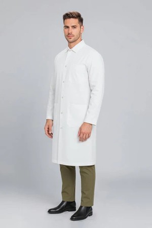 Snap Button Unisex Lab Coat