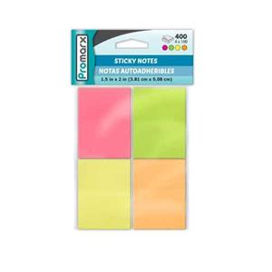 Promark Sticky Notes 1.5 in x 2 in 4pk