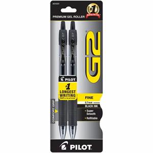 G2 Gel Pen XFine Black 2PK
