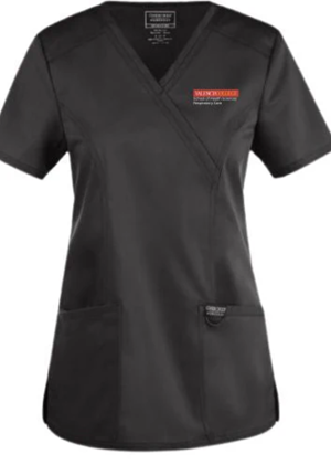 VC Respiratory Care Program Pewter Scrub Top (10663653221) VC Respiratory Care Program Pewter Scrub Top