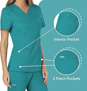 VC Sonography First Year Teal Blue Scrub Top