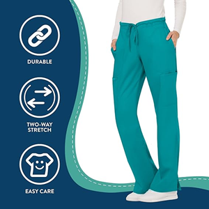 VC Sonography First Year Teal Blue Scrub Pants