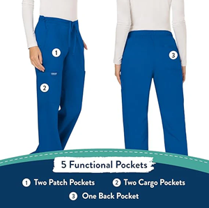 VC Sonography Second Year Royal Blue Scrub Pants