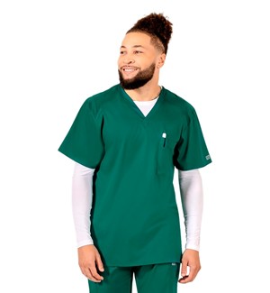 VC Dental Hygiene Hunter Green Scrub Top