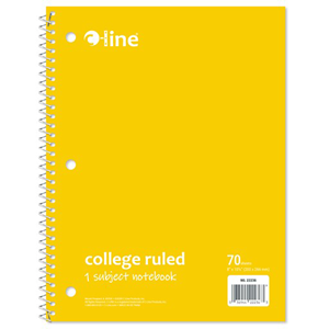 C-Line 1 Subject Spiral Notebook (1067692989) C-Line 1 Subject Spiral Notebook