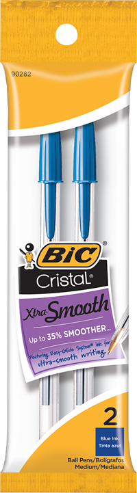 Cristal Xtra Smooth Stic 2/Pk