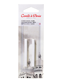 White 2B Conte Crayon 2 Carded