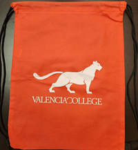 VALENCIA COLLEGE PUMA DRAWSTRING BAGS