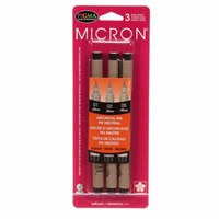Micron Asst. Pen Set Pigma 3Pc