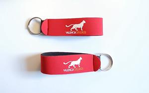 Neoprene Wrist Strap Key Holder two-sided Mascot Logo